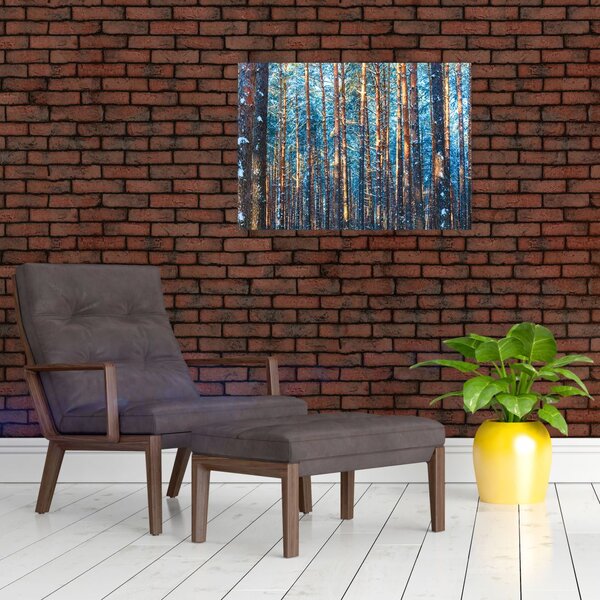 Obraz - Zimowy las (70x50 cm)