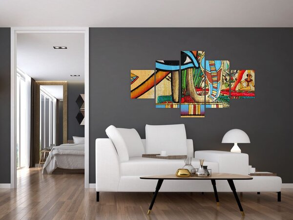 Obraz motywami egipskimi (125x70 cm)