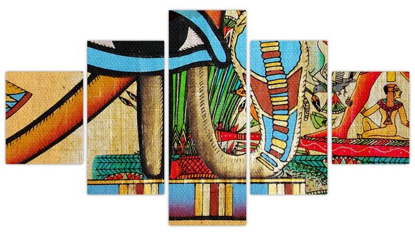Obraz motywami egipskimi (125x70 cm)