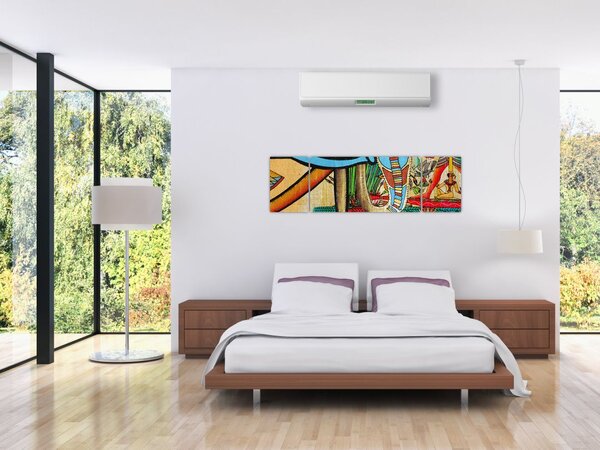 Obraz motywami egipskimi (170x50 cm)