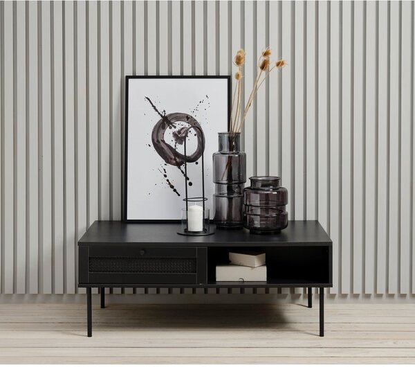 Czarny stolik 60x110 cm Pensacola – Unique Furniture