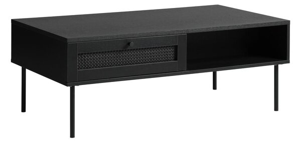 Czarny stolik 60x110 cm Pensacola – Unique Furniture