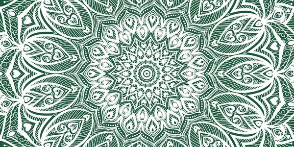 Obraz Mandala harmonii na zielonym tle