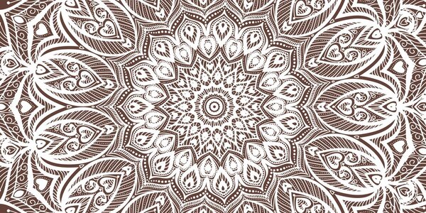 Obraz Mandala harmonii na brązowym tle