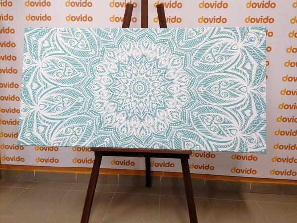 Obraz Mandala harmonii na niebieskim tle