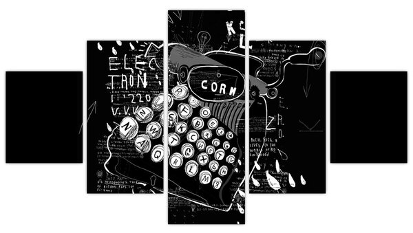 Obraz - Rysunek w stylu Banksy (125x70 cm)