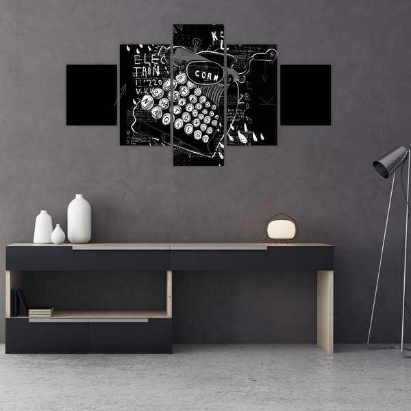 Obraz - Rysunek w stylu Banksy (125x70 cm)