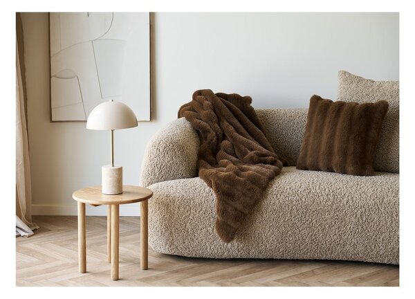 Okrągły stolik z litego drewna dębowego ø 40 cm Jena – House Nordic