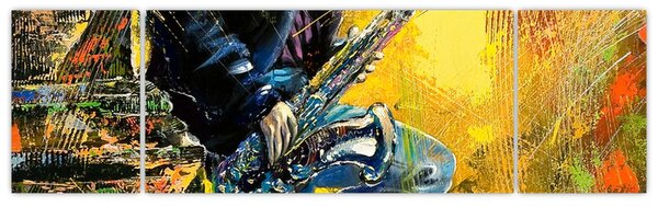 Obraz saksofonisty (170x50 cm)