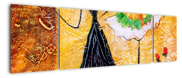 Obraz - Tańczące baletnice, obraz olejny (170x50 cm)