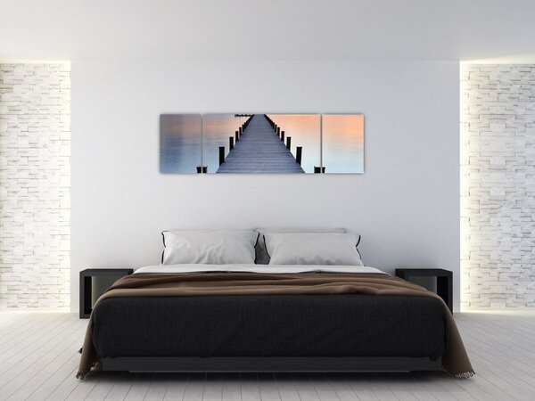 Obraz - Molo nad jeziorem Starnberger, Bavaria, Germany (170x50 cm)