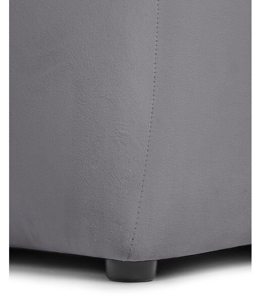 Szara aksamitna sofa 225 cm Cube – Bonami Selection