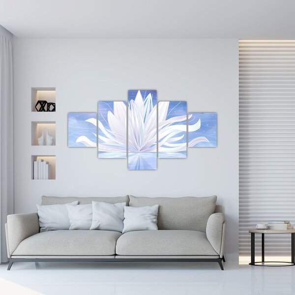 Obraz - Kwiat lotosu (125x70 cm)