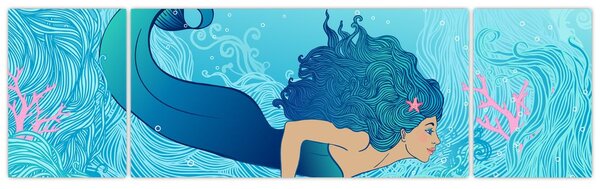 Obraz - Syrenka (170x50 cm)