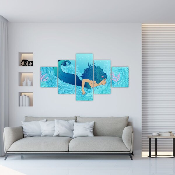 Obraz - Syrenka (125x70 cm)