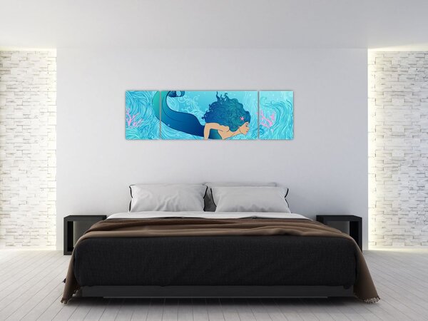 Obraz - Syrenka (170x50 cm)