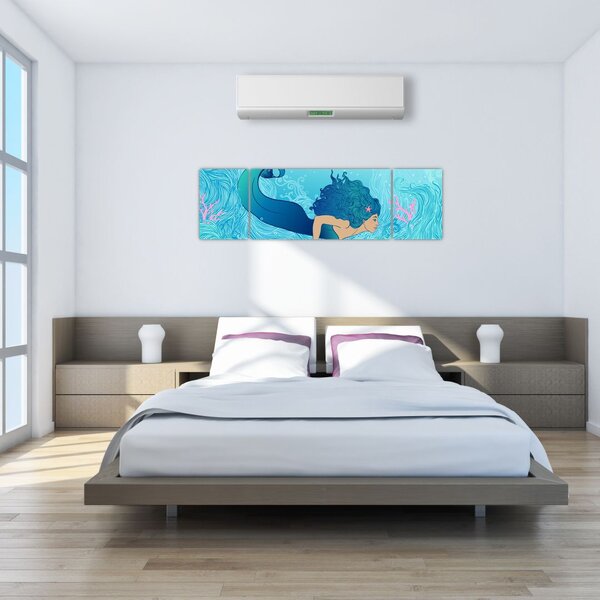 Obraz - Syrenka (170x50 cm)