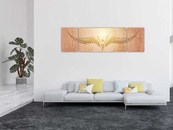 Obraz - Anielska abstrakcja (170x50 cm)