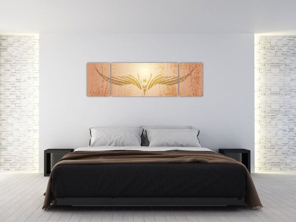Obraz - Anielska abstrakcja (170x50 cm)