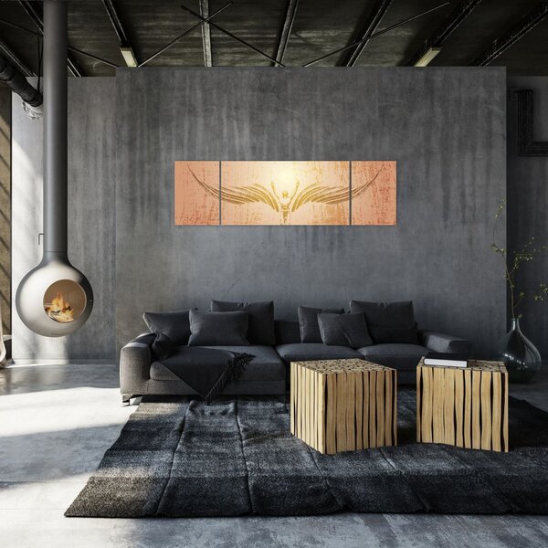 Obraz - Anielska abstrakcja (170x50 cm)