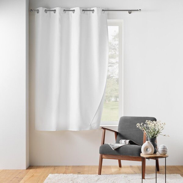 Biała zasłona termiczna z mikrowłókna 135x180 cm Micropolar – douceur d'intérieur