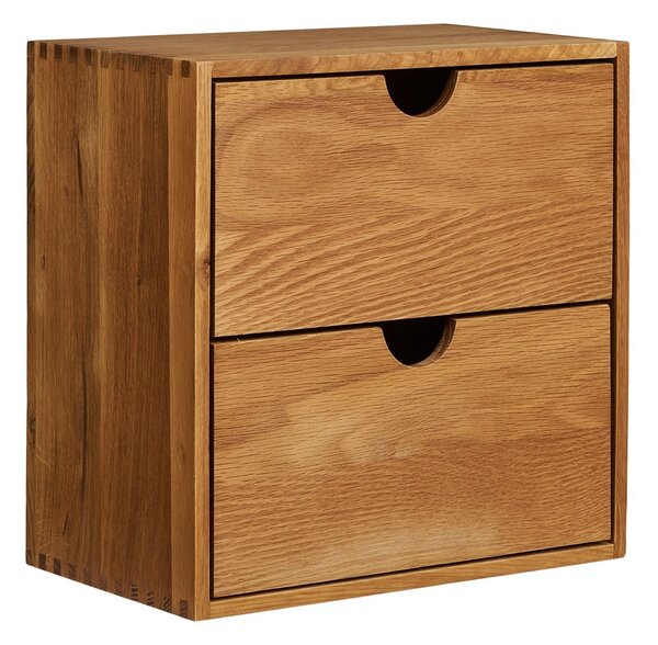 Wielopoziomowa półka z litego drewna dębowego w naturalnym kolorze 18 cm Townsville – House Nordic