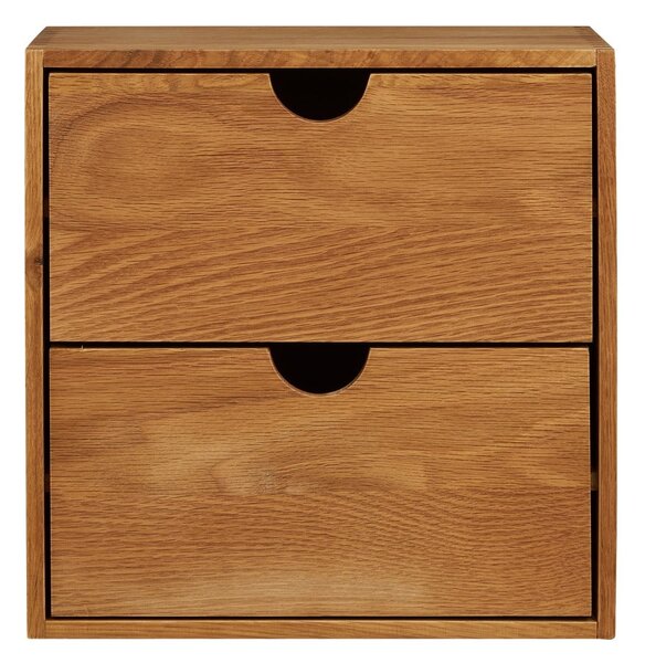 Wielopoziomowa półka z litego drewna dębowego w naturalnym kolorze 18 cm Townsville – House Nordic