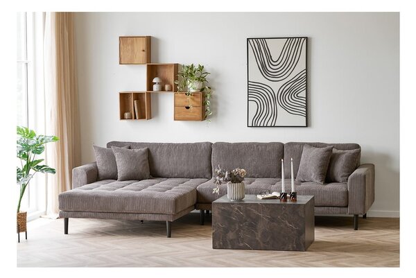 Wielopoziomowa półka z litego drewna dębowego w naturalnym kolorze 18 cm Townsville – House Nordic