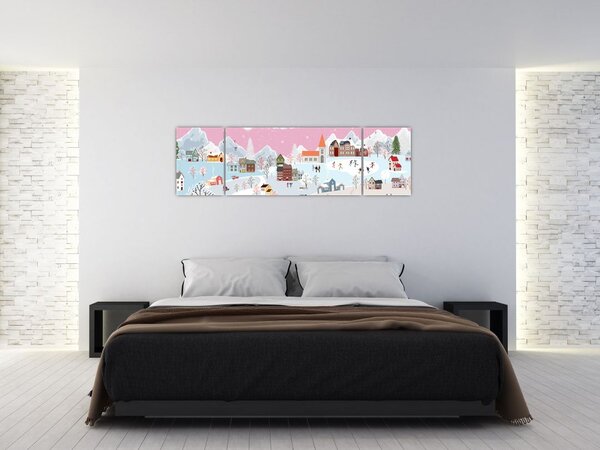 Obraz - Magiczna zima (170x50 cm)