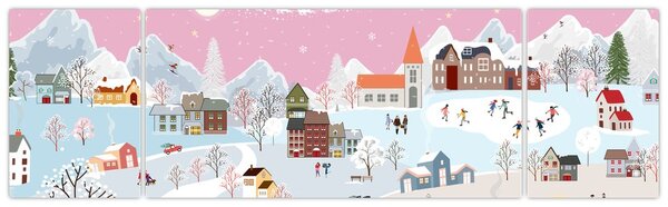 Obraz - Magiczna zima (170x50 cm)