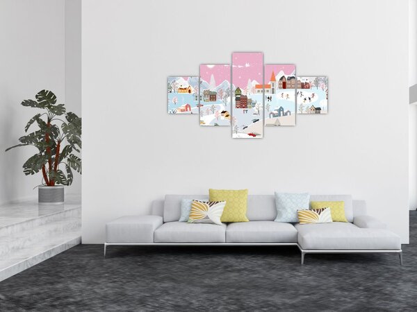 Obraz - Magiczna zima (125x70 cm)