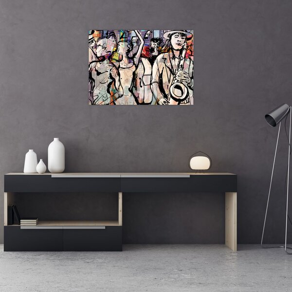 Obraz - Jazzowa noc (70x50 cm)