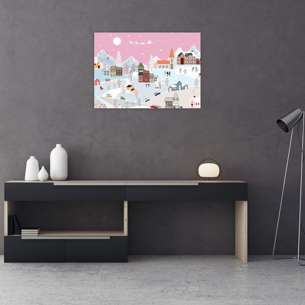 Obraz - Magiczna zima (70x50 cm)