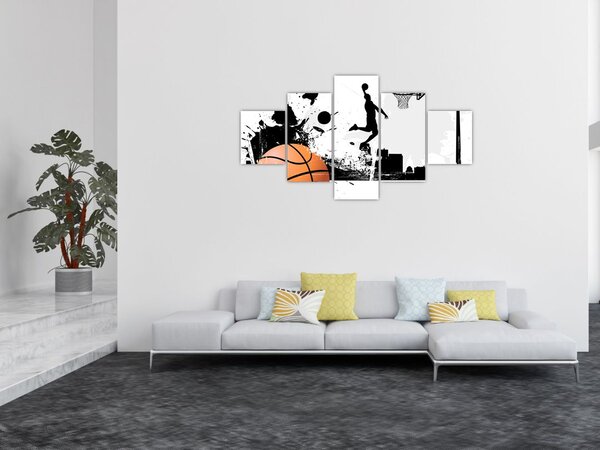 Obraz - Koszykarz (125x70 cm)