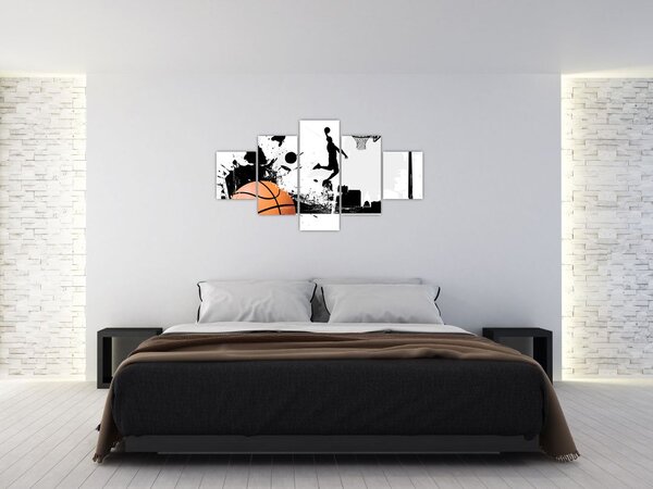 Obraz - Koszykarz (125x70 cm)