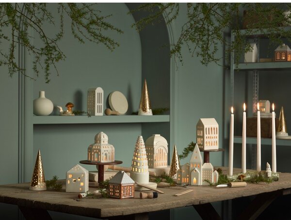 Ceramiczny świecznik na świeczkę typu tealight Gingerbread Lighthouse – Kähler Design