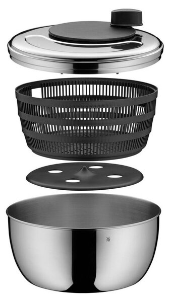 Wirówka do sałaty ze stali nierdzewnej Cromargan® WMF, wys. 16 cm