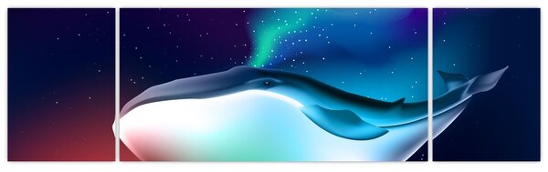 Obraz - Kosmiczny wieloryb (170x50 cm)