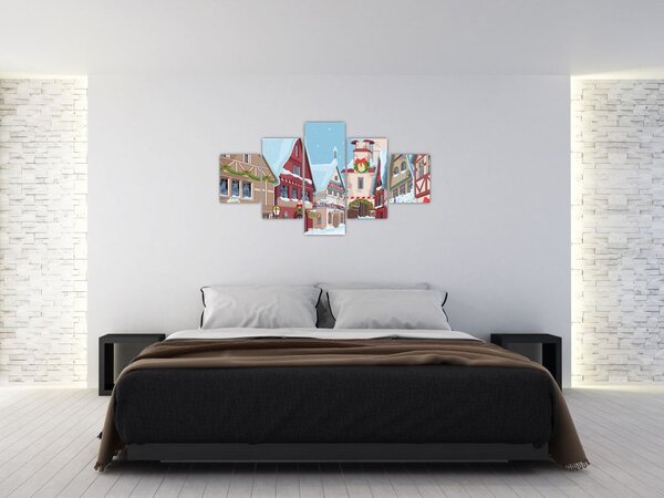 Obraz - Zimowa aleja (125x70 cm)