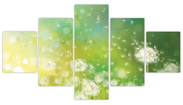 Obraz - Kwitnące mlecze (125x70 cm)