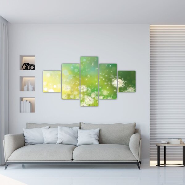 Obraz - Kwitnące mlecze (125x70 cm)