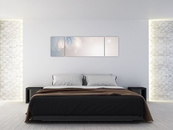 Obraz - Zaśnieżone kwiaty (170x50 cm)