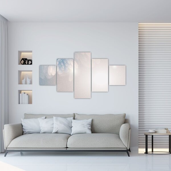 Obraz - Zaśnieżone kwiaty (125x70 cm)
