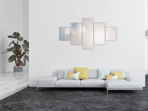 Obraz - Zaśnieżone kwiaty (125x70 cm)