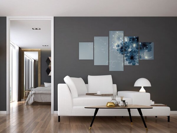 Obraz - Delikatne kwiaty (125x70 cm)