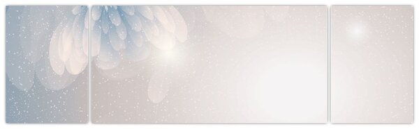 Obraz - Zaśnieżone kwiaty (170x50 cm)