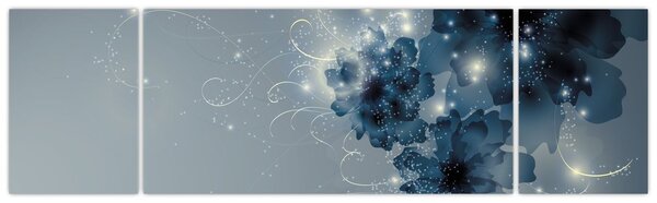 Obraz - Delikatne kwiaty (170x50 cm)