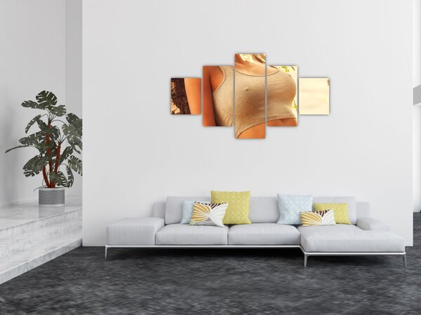 Obraz - Kobieta przy drzewie (125x70 cm)