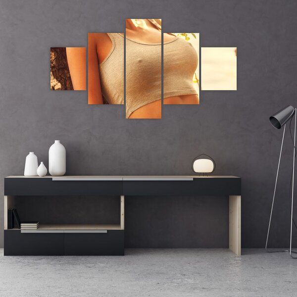 Obraz - Kobieta przy drzewie (125x70 cm)