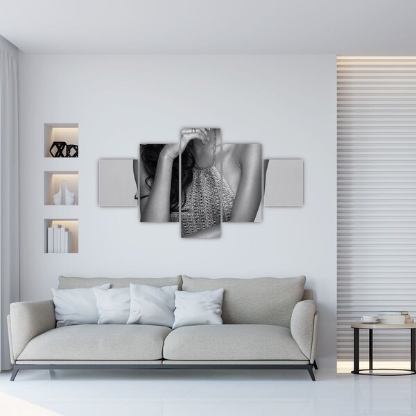 Obraz - Siedząca kobieta (125x70 cm)
